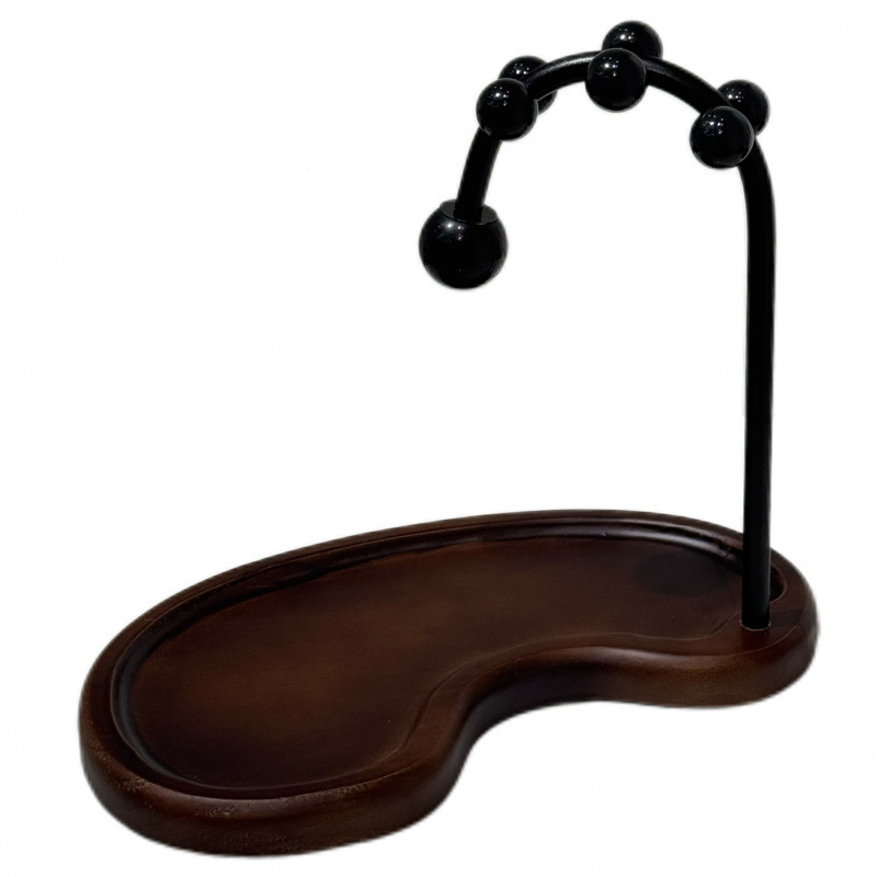 Előszobai kulcstartó tál tömörfából – faerezetes textúra, 1 rekesz