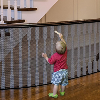 Sigurnosna mreža za stepenice i balkon za kućne ljubimce i djecu, s vezicama, ručka protiv pada i zaštitna ograda