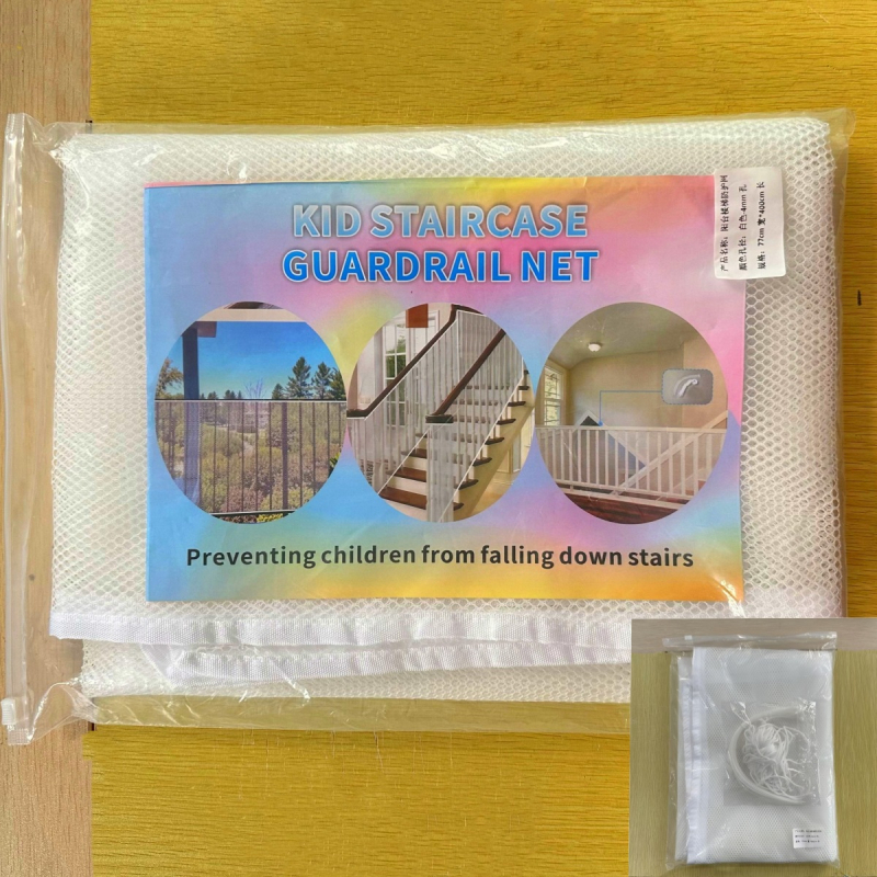 Sigurnosna mreža za stepenice i balkon za kućne ljubimce i djecu, s vezicama, ručka protiv pada i zaštitna ograda