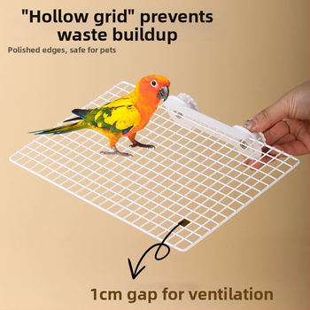 Papagáj Kovová Sieťová Plošina na Oddych a Lezenie – Bočné Zavesenie Pre Dospelé Vtáky