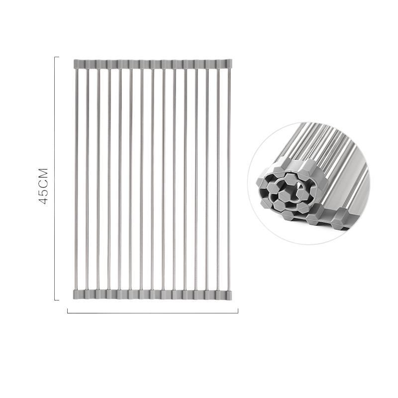 Konyhai mosogató lefolyó állvány, összecsukható, falra szerelhető, telepítés nélkül