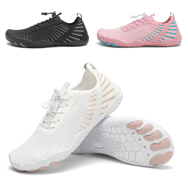 Cipele s pet prstiju za rijeku, unisex, mrežasti gornji dio, protuklizna gumena potplata, niski kroj, vodene cipele za plivanje i planinarenje