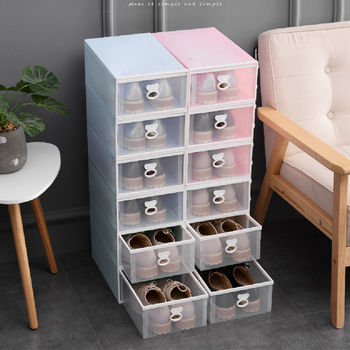 Cipősdoboz Crown Drawer – PP műanyag, csíkos, modern minimál stílus, porvédett tárolás, alkalmas a nappaliba, hálószobába és az ágy alatt.