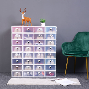 Cipősdoboz Crown Drawer – PP műanyag, csíkos, modern minimál stílus, porvédett tárolás, alkalmas a nappaliba, hálószobába és az ágy alatt.