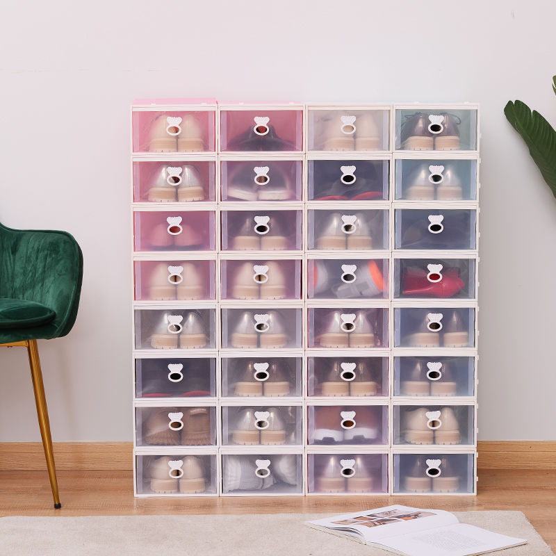 Cipősdoboz Crown Drawer – PP műanyag, csíkos, modern minimál stílus, porvédett tárolás, alkalmas a nappaliba, hálószobába és az ágy alatt.