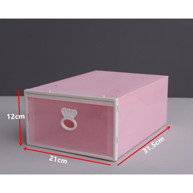 Cipősdoboz Crown Drawer – PP műanyag, csíkos, modern minimál stílus, porvédett tárolás, alkalmas a nappaliba, hálószobába és az ágy alatt.