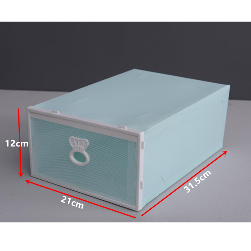 Cipősdoboz Crown Drawer – PP műanyag, csíkos, modern minimál stílus, porvédett tárolás, alkalmas a nappaliba, hálószobába és az ágy alatt.