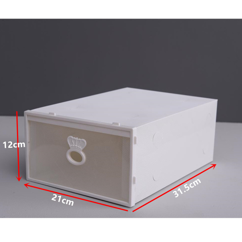 Cipősdoboz Crown Drawer – PP műanyag, csíkos, modern minimál stílus, porvédett tárolás, alkalmas a nappaliba, hálószobába és az ágy alatt.