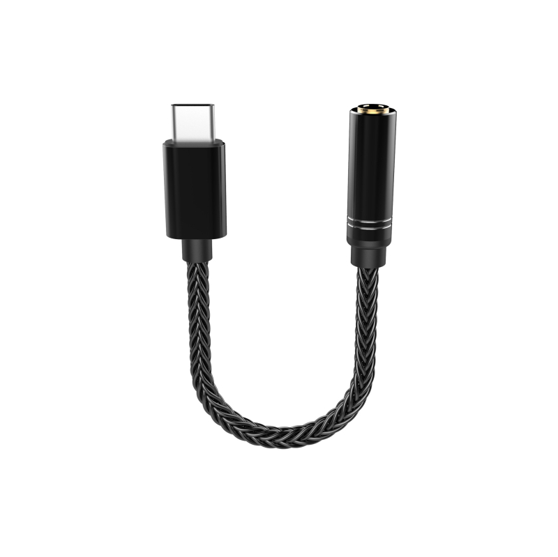 Type-C na 3,5 mm adapter s digitalnim dekodiranjem, srebrenim vodovima, potpuno kompatibilan s Huawei, Samsung, Xiaomi, Oppo i Vivo