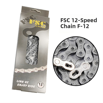 Αλυσίδα ποδηλάτου FSC F12, μοντέλο F12, υλικό: χάλυβας μεσαίου άνθρακα