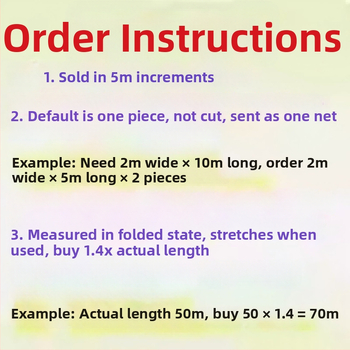 Poliester mreža protiv ptica za staklenike, ribnjake, voćnjake i poljoprivredno zemljište – zaštitna mreža za pokrivanje