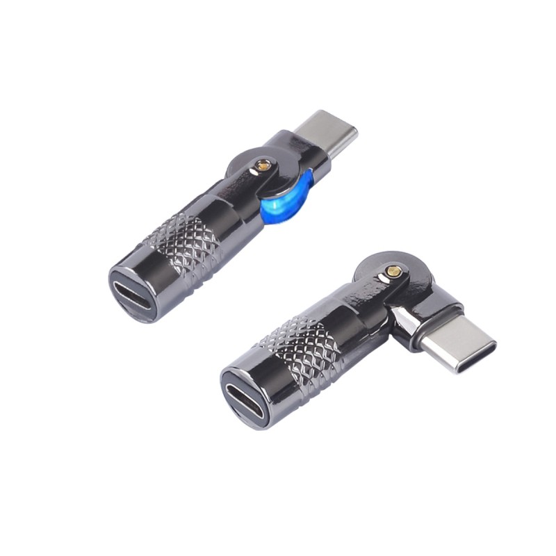 Balance HYZ805 Uglovni okretni USB-C punjački adaptor, Type-C na Type-C Micro, 60W