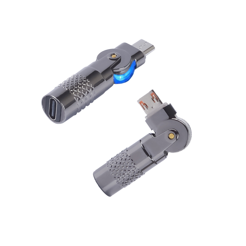 Balance HYZ805 Uglovni okretni USB-C punjački adaptor, Type-C na Type-C Micro, 60W