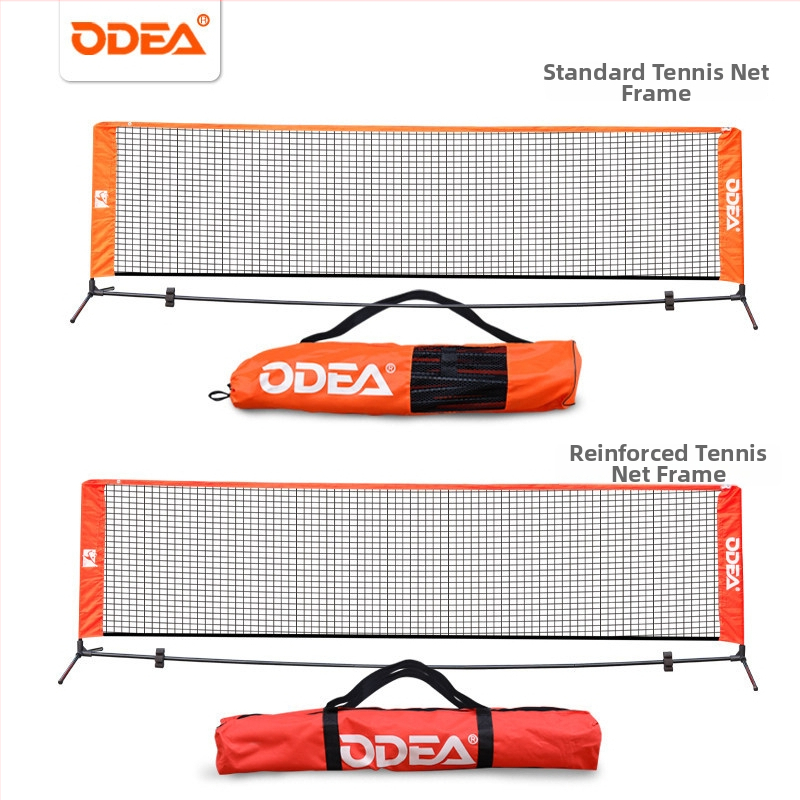 Detská prenosná štandardná tenisová sieť na rám, skladacia pre vonkajší tréning — Odea/Oudier, polypropylén, kód produktu 008, tenis