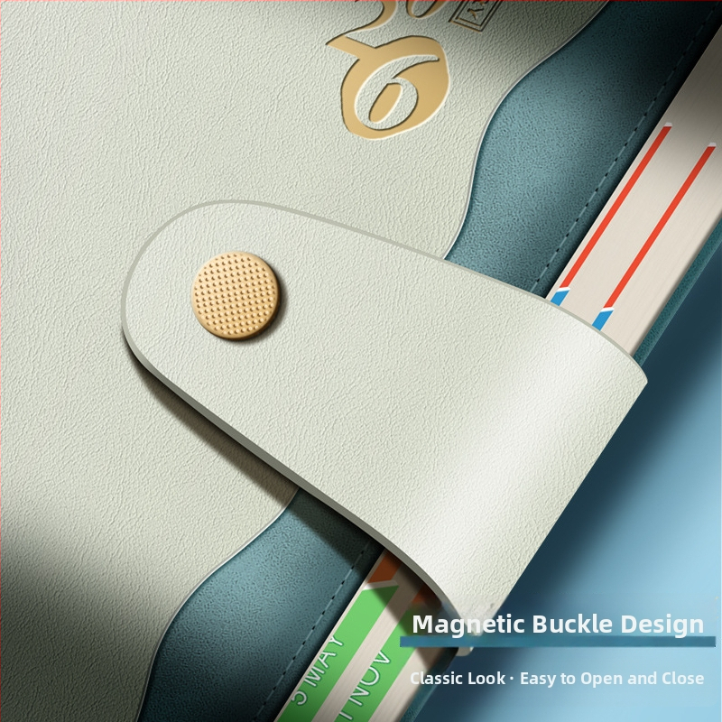 Персонализирана тетрадка със джоб за документи, 2026 календар, Dowling хартия, шиена подвързия, 300–400 страници