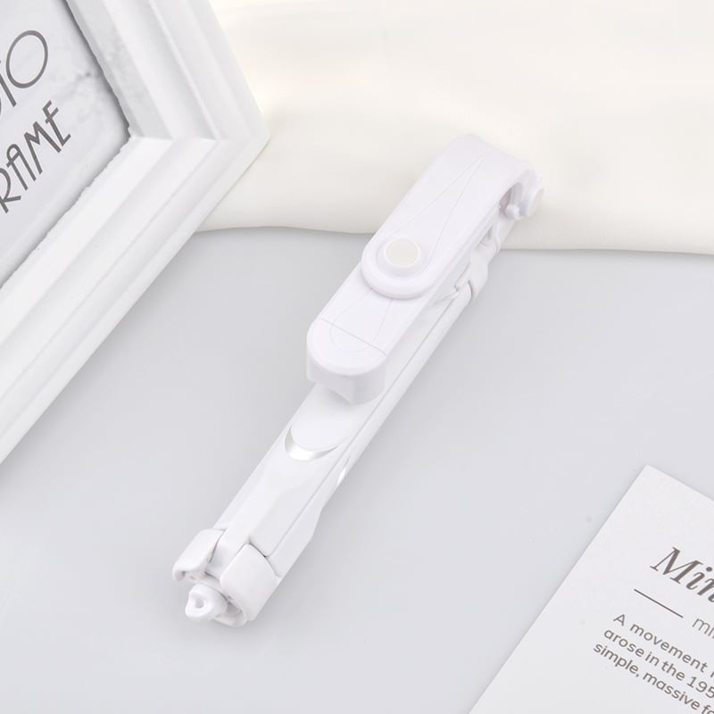 XT10 Bluetooth селфи стика с трипод и вграден държач за лайв стрийминг за телефон, хоризонтално и вертикално снимане, неръждаема стомана + ABS конструкция, с дистанционно управление