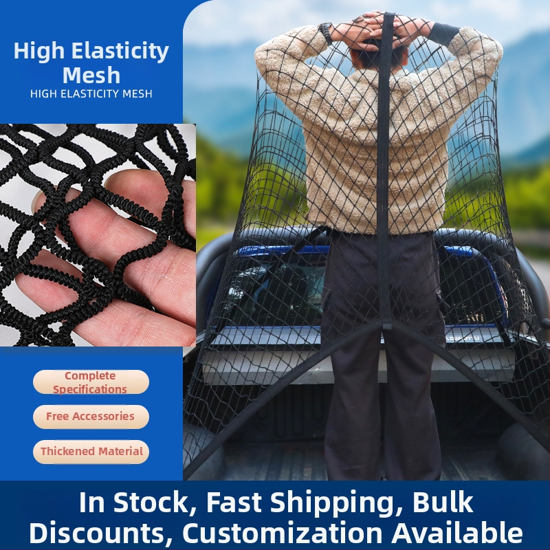 Sieť do batožinového priestoru auta, vyťahovacia, prispôsobiteľná, tlač loga možná, univerzálne pre stredovú konzolu