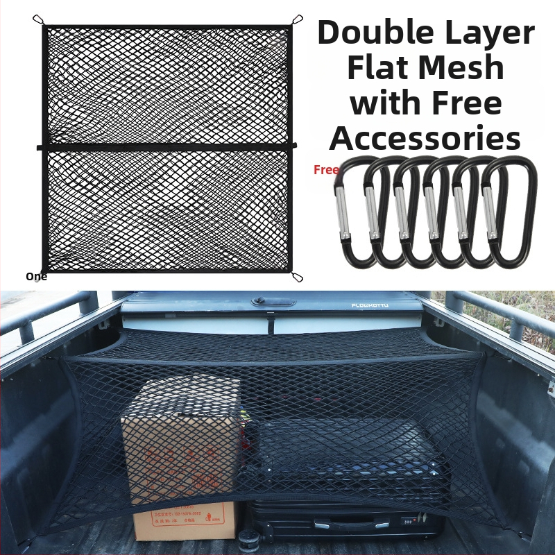 Sieť do batožinového priestoru auta, vyťahovacia, prispôsobiteľná, tlač loga možná, univerzálne pre stredovú konzolu