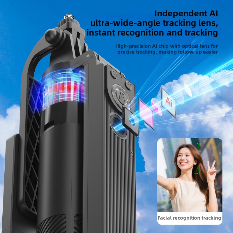 Purecook NP-L12 Gimbal za telefon s praćenjem lica, stabilizacijom protiv podrhtavanja, produžnim držačem, automatskim praćenjem i LED svjetlom za snimanje