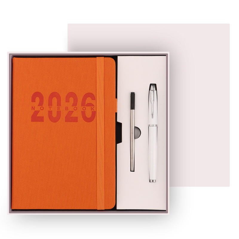 Дневник/планер, по една страница за деня, 300–400 страници, 80 g Dowling хартия, шиено подвързване