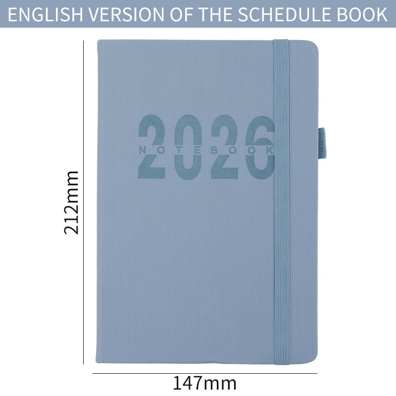 Дневник/планер, по една страница за деня, 300–400 страници, 80 g Dowling хартия, шиено подвързване
