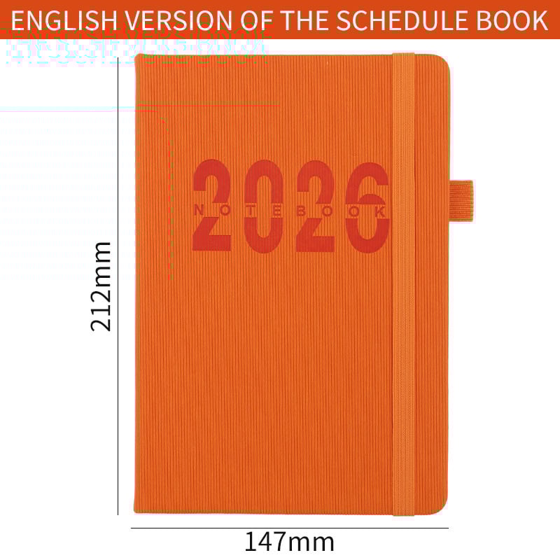 Дневник/планер, по една страница за деня, 300–400 страници, 80 g Dowling хартия, шиено подвързване