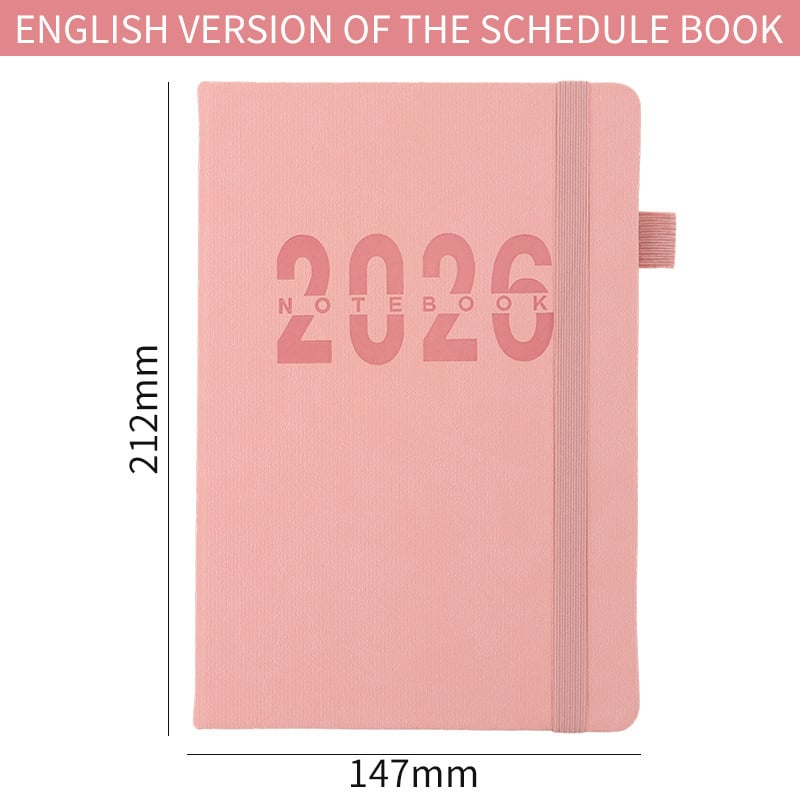 Дневник/планер, по една страница за деня, 300–400 страници, 80 g Dowling хартия, шиено подвързване