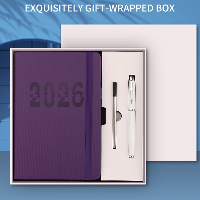 Дневник/планер, по една страница за деня, 300–400 страници, 80 g Dowling хартия, шиено подвързване