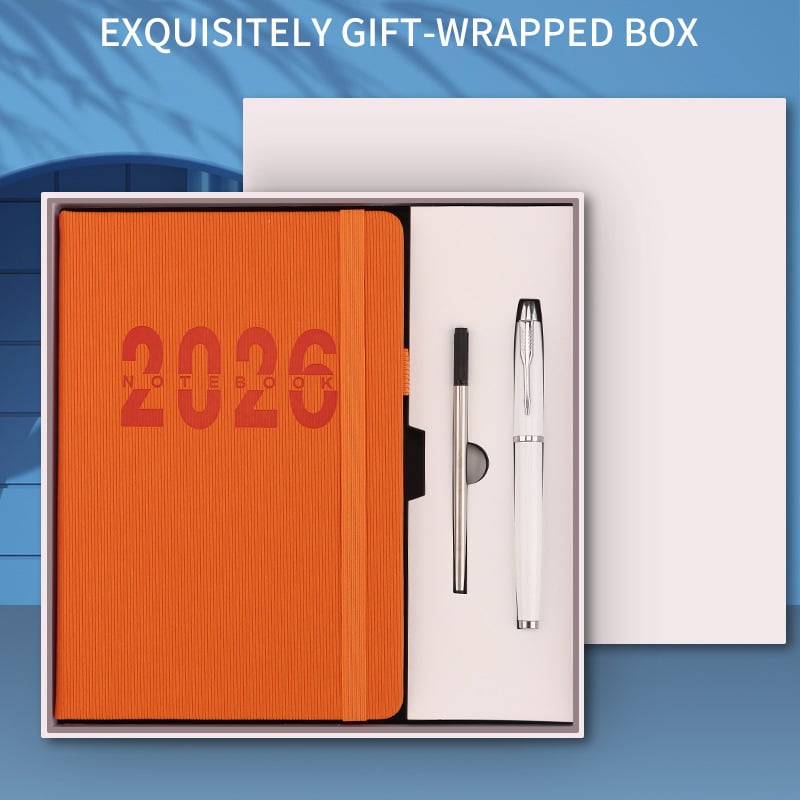 Дневник/планер, по една страница за деня, 300–400 страници, 80 g Dowling хартия, шиено подвързване