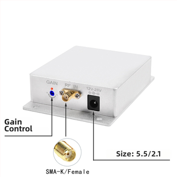 Bezdrôtový zosilňovač signálu pre drón 1.2G/1.4G — 10W výkon, nastaviteľný zisk, vylepšenie prenosu obrazu