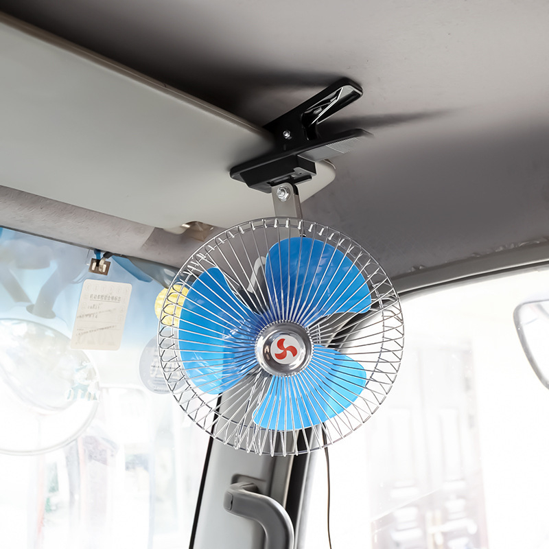Automobilski ventilator BY-1507, kompatibilan s 24V/12V, 25W, metalno-plastična konstrukcija, univerzalno za kamione