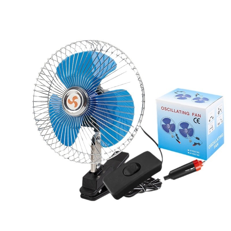 Automobilski ventilator BY-1507, kompatibilan s 24V/12V, 25W, metalno-plastična konstrukcija, univerzalno za kamione