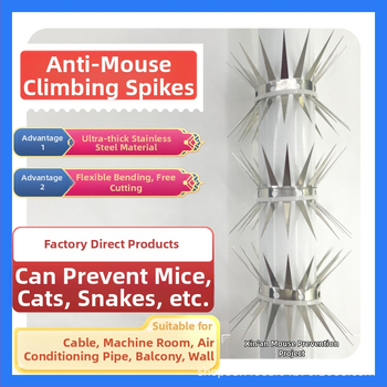 Nehrđajući čelični bod protiv štakora za cijevi i zidove – protiv uspona, sigurnost za vile i imovinu