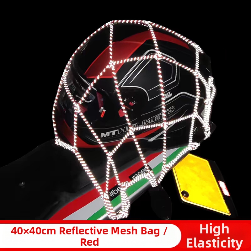 Motocyklová reflexná sieťová taška – protišmyková, proti krádeži, skladovanie; Značka Golden Years, Model JNFG4040, Všeobecná kompatibilita