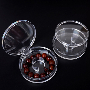 Κυκλική ακρυλική θήκη για βραχιόλι με καπάκι που γυρίζει και μαγνητικό κλείσιμο