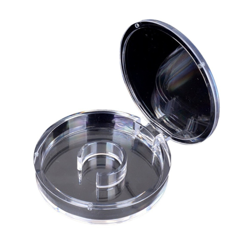 Κυκλική ακρυλική θήκη για βραχιόλι με καπάκι που γυρίζει και μαγνητικό κλείσιμο