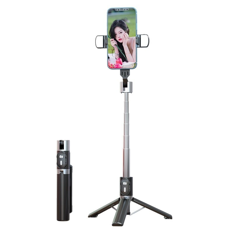 Selfie Stick с Bluetooth трипод за мобилни телефони – P60 Pro, ABS + неръждаема стомана, универсална съвместимост със смартфони