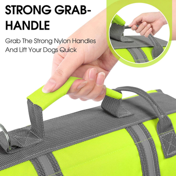 Prsluk za pse za plivanje s visokom plovnosti, reflektirajuće trake, poliester, Mocico, stil Leisure