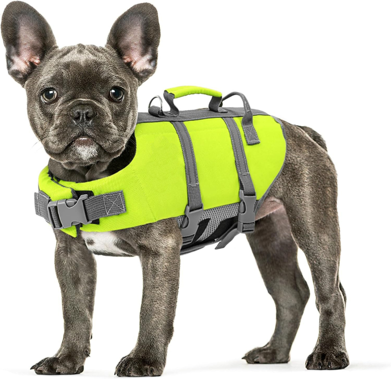 Prsluk za pse za plivanje s visokom plovnosti, reflektirajuće trake, poliester, Mocico, stil Leisure