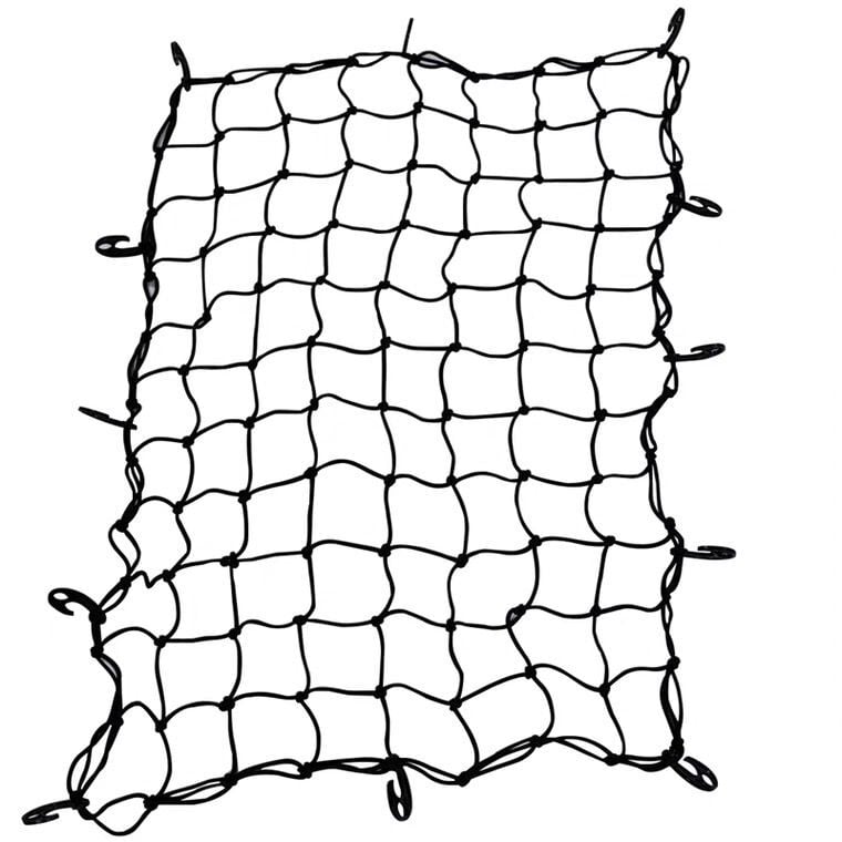 Kocsi tetőcsomagtartó háló, nylon anyag, modell Roof luggage net pocket