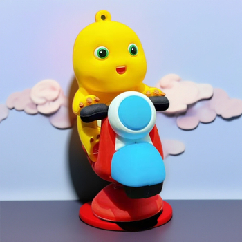 Ornament auto: figură PVC în stil desene animate, brand Qita, decorare vehicule