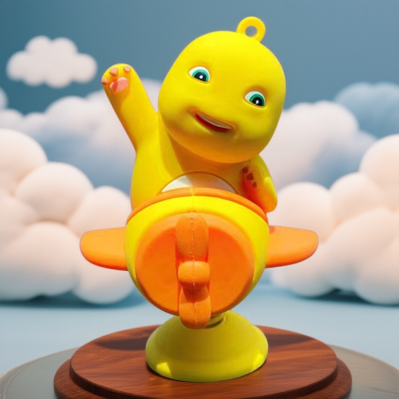 Ornament auto: figură PVC în stil desene animate, brand Qita, decorare vehicule