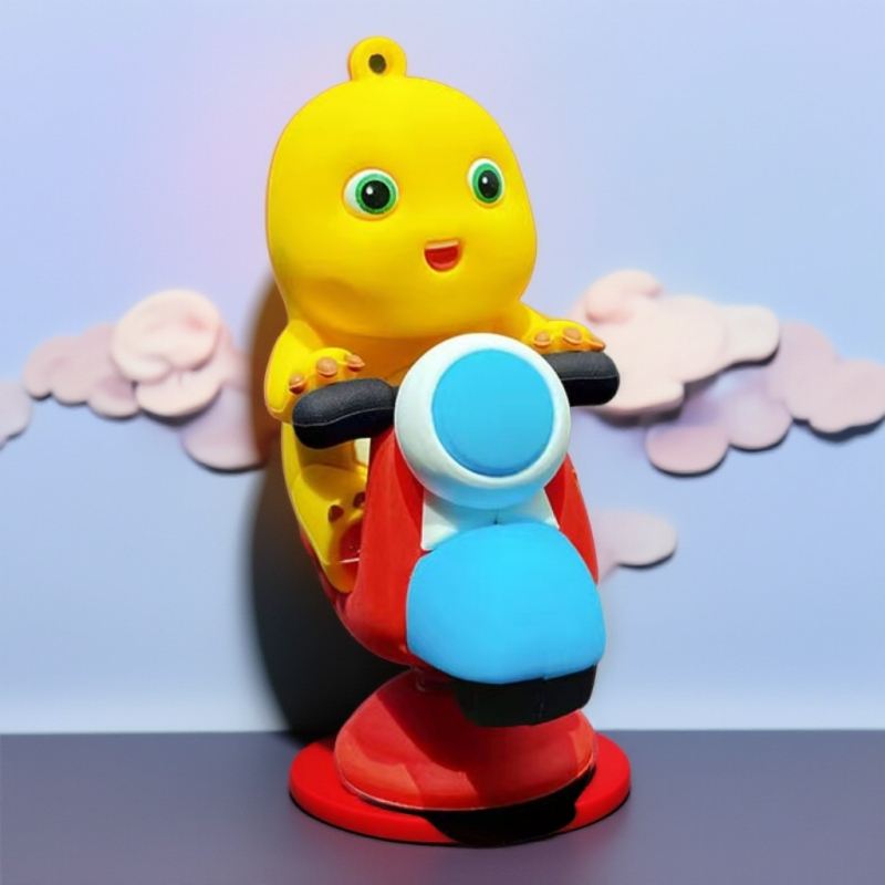 Ornament auto: figură PVC în stil desene animate, brand Qita, decorare vehicule