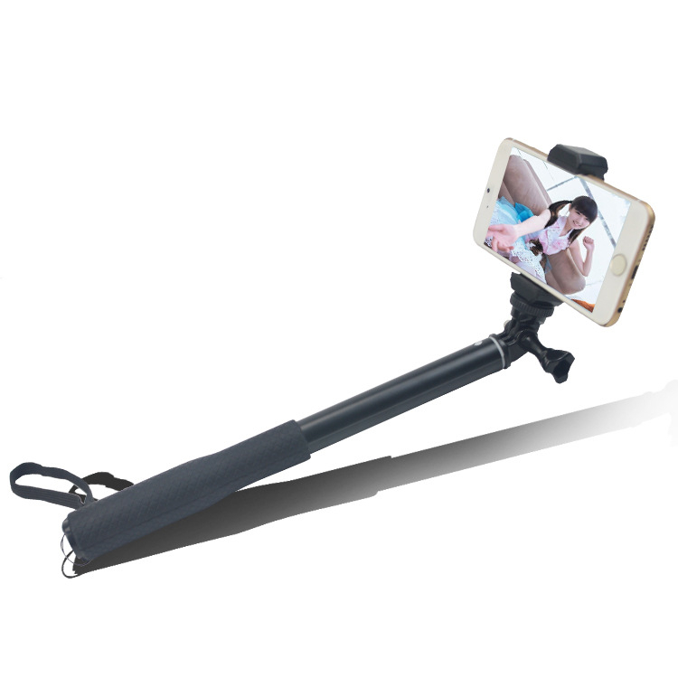 GoPro produžni štap od aluminijske legure za putovanja i prijenos uživo — univerzalni selfie štap, prilagodljiv, bez daljinskog upravljača