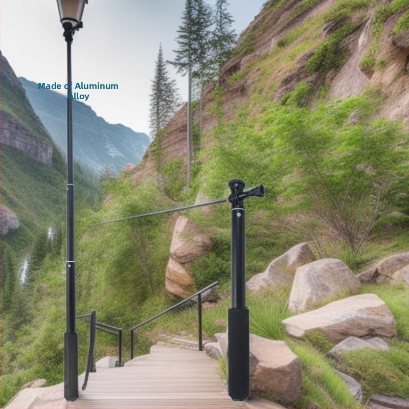 GoPro produžni štap od aluminijske legure za putovanja i prijenos uživo — univerzalni selfie štap, prilagodljiv, bez daljinskog upravljača