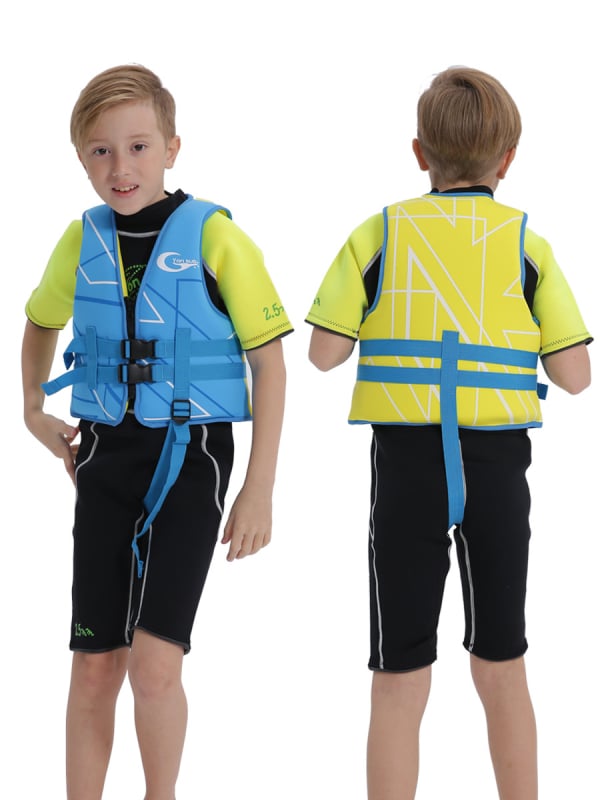 Детски спасителен жилет Yon Sub, EPE Pearl Cotton материал, плавателна подпора, без ръкави