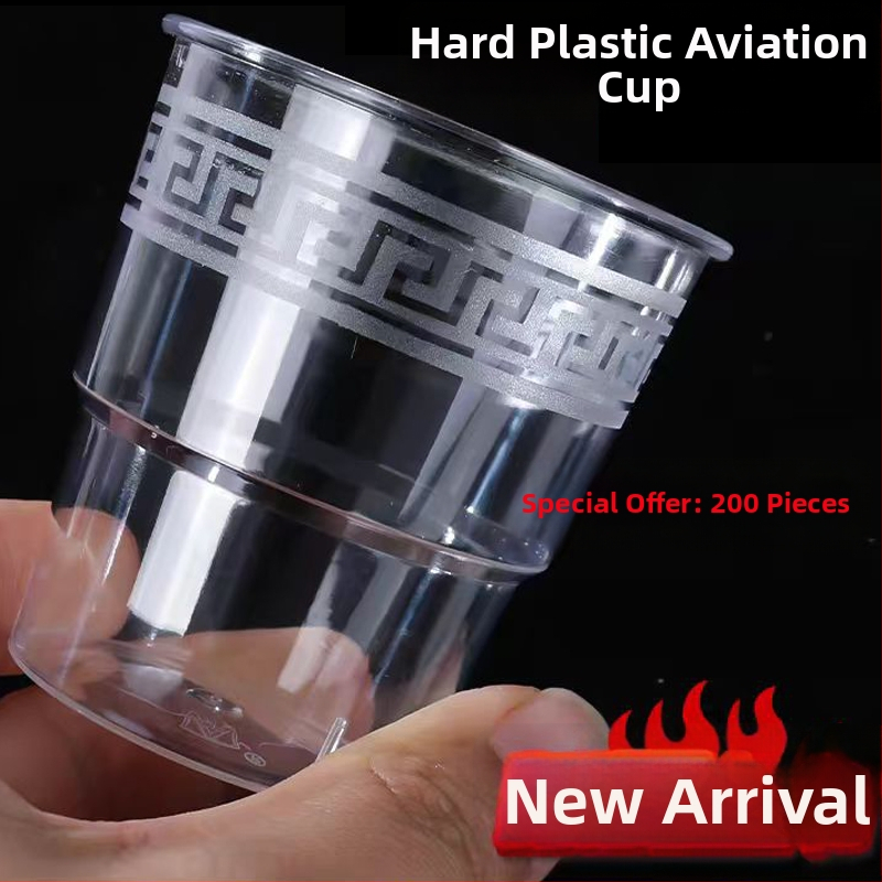 Jednokratna prozirna plastična čaša, prehrambene kvalitete, čvrsta, kristalno prozirna, za pivo i čaj