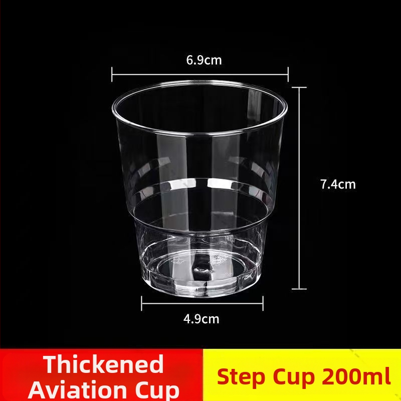 Jednokratna prozirna plastična čaša, prehrambene kvalitete, čvrsta, kristalno prozirna, za pivo i čaj