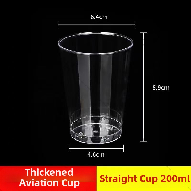 Jednokratna prozirna plastična čaša, prehrambene kvalitete, čvrsta, kristalno prozirna, za pivo i čaj