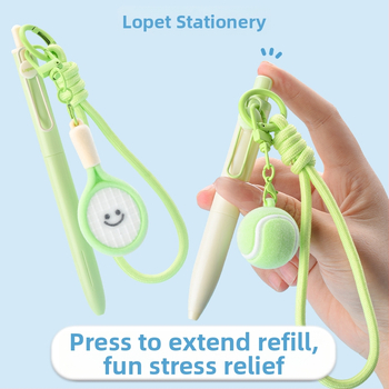 Gélové pero Lepai Didi Ball Match so ST hrotom, plastové telo, tlačidlový mechanizmus